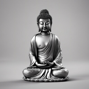 Entdecke den Räucherstäbchenbrenner Buddha Blattform silbrig – der perfekte Begleiter für entspannte Momente!
