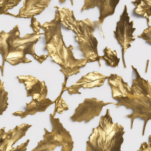 Verleihe deinem Zuhause einen Hauch von Eleganz: Die Kerze mit Blattgold-Applikationen