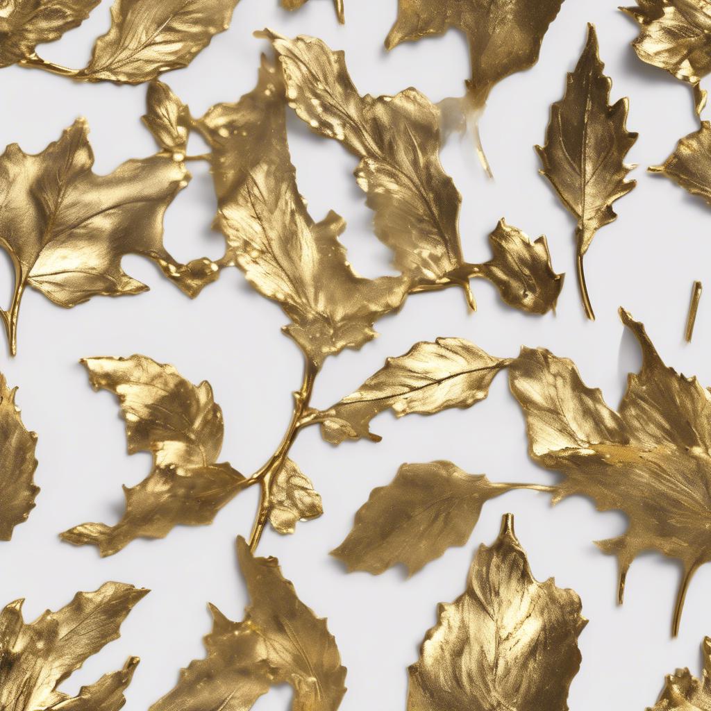 Verleihe deinem Zuhause einen Hauch von Eleganz: Die Kerze mit Blattgold-Applikationen