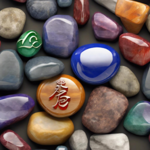 Chakra Edelstein Trommelsteine mit Sanskrit-Buchstaben: Diese bunten Steine für dein Wohlbefinden!