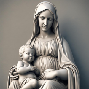 Die Statue der Mutter Maria mit dem Jesuskind: Eine liebevolle Inspiration für dein Zuhause!