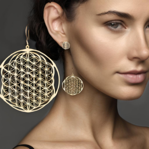 Ohrringe mit Blume des Lebens: Stylische Accessoires für dein ganz persönliches Glück!