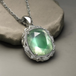 Entdecke die Magie des Edelsteinanhängers Mondstein Grün: Ein Must-Have für deinen Schmuckstyle!