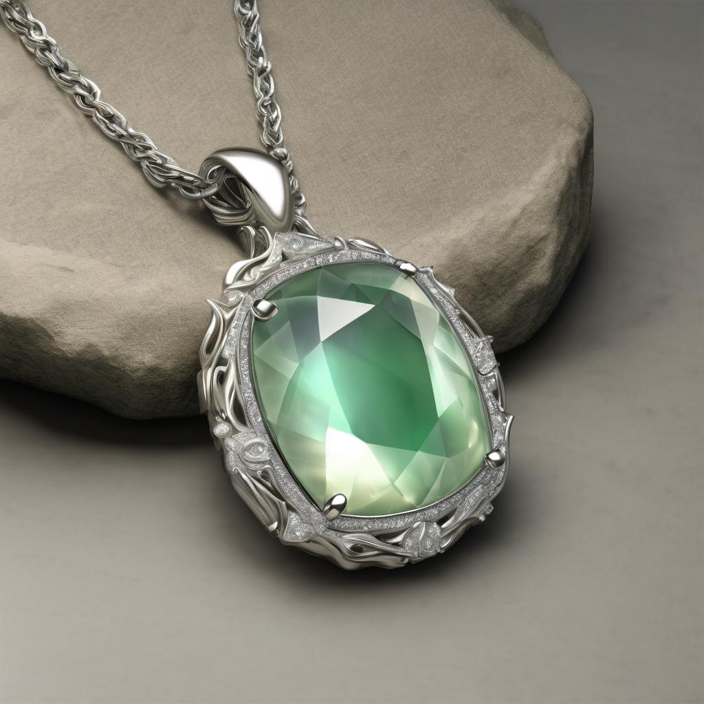 Entdecke die Magie des Edelsteinanhängers Mondstein Grün: Ein Must-Have für deinen Schmuckstyle!