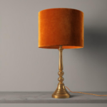 Wie der Samtlampenschirm Orange deinem Raum einen frischen Look verleiht