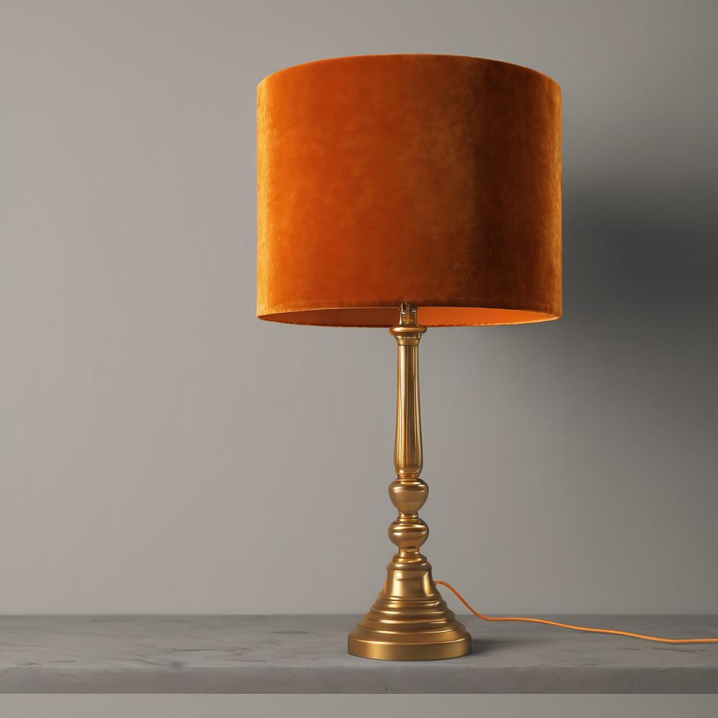 Wie der Samtlampenschirm Orange deinem Raum einen frischen Look verleiht