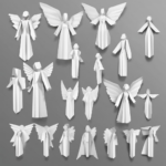 Entdecke kreative Engel aus Papier falten Vorlagen f&uuml;r dein n&auml;chstes DIY-Projekt!