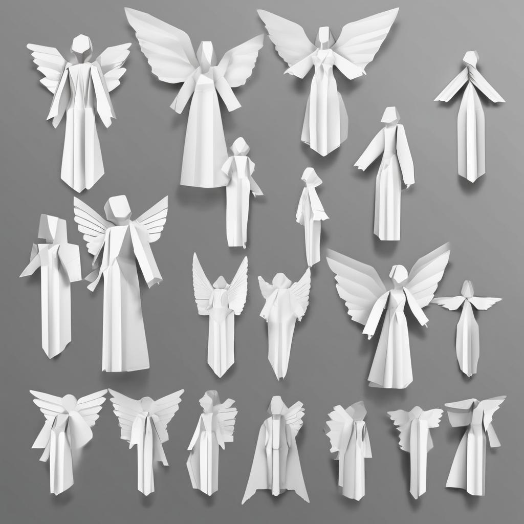 Entdecke kreative Engel aus Papier falten Vorlagen für dein nächstes DIY-Projekt!