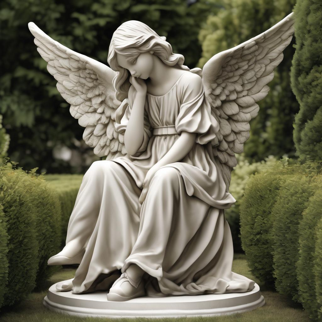 Entdecke die Schönheit von großen Gartenfiguren Engel für deinen Garten!