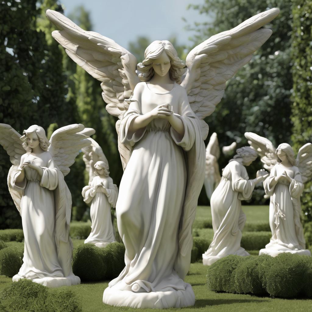 Entdecke die Vielfalt von großen Gartenfiguren Engel für dein Zuhause!