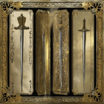 Entdecke das Amulett Stahl Gold Tarot Drei der Schwerter: Deine neue Kraftquelle!